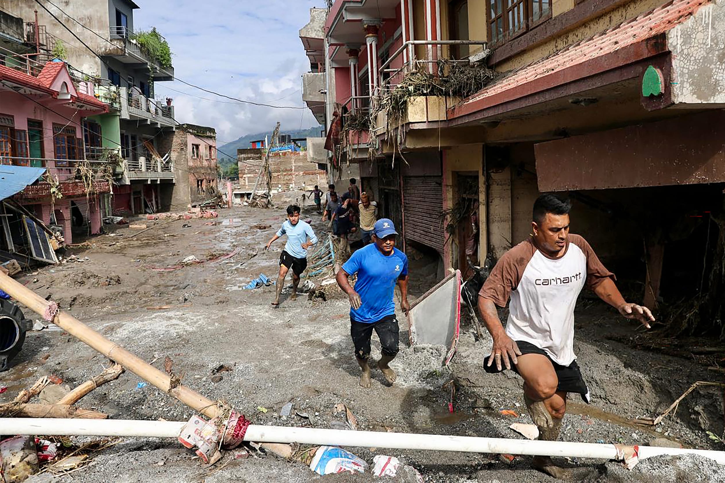 TOPSHOT-NEPAL-WEATHER-LANDSLIDE-FLOODS