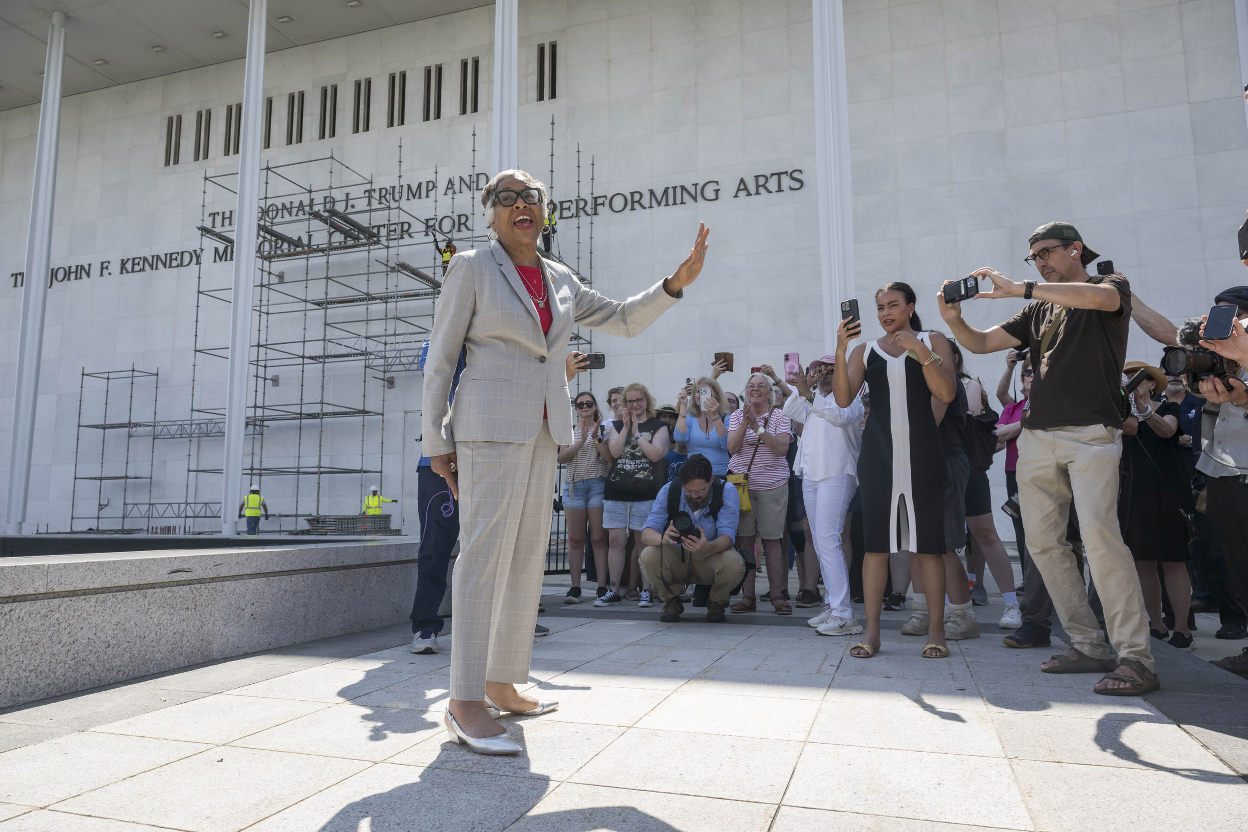 Donald Trump's Name Is Removed From Kennedy Center Building
