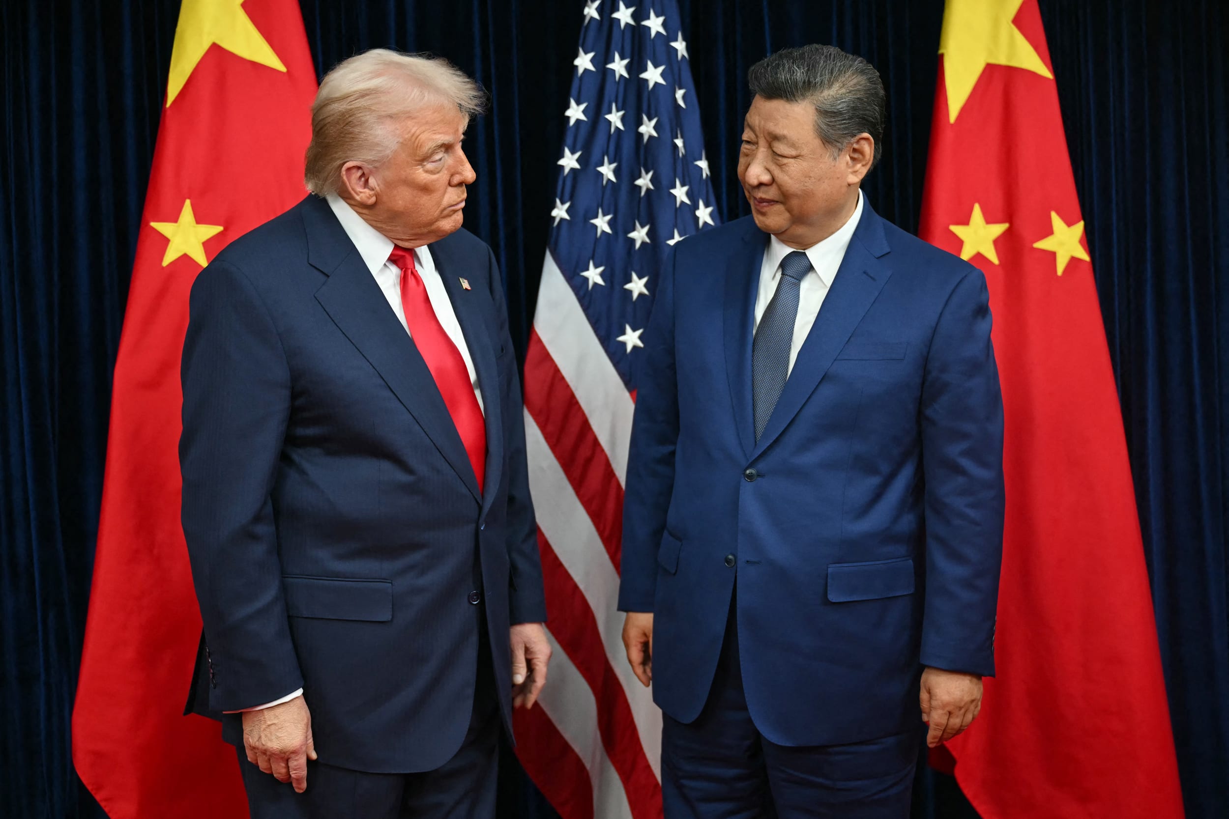 U.S. President Donald Trump, left, and China's President Xi Jinping.