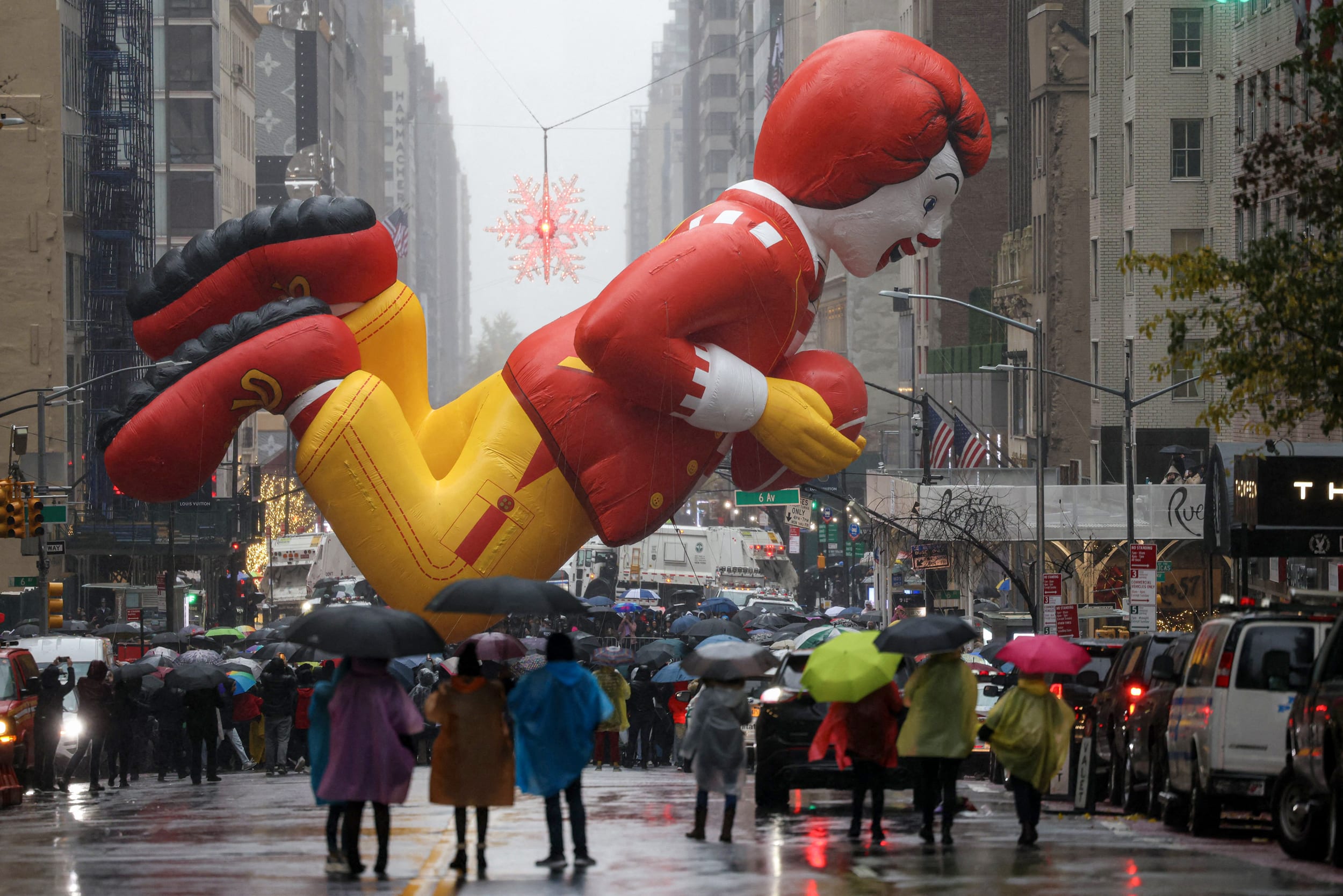 The Ronald McDonald balloon.