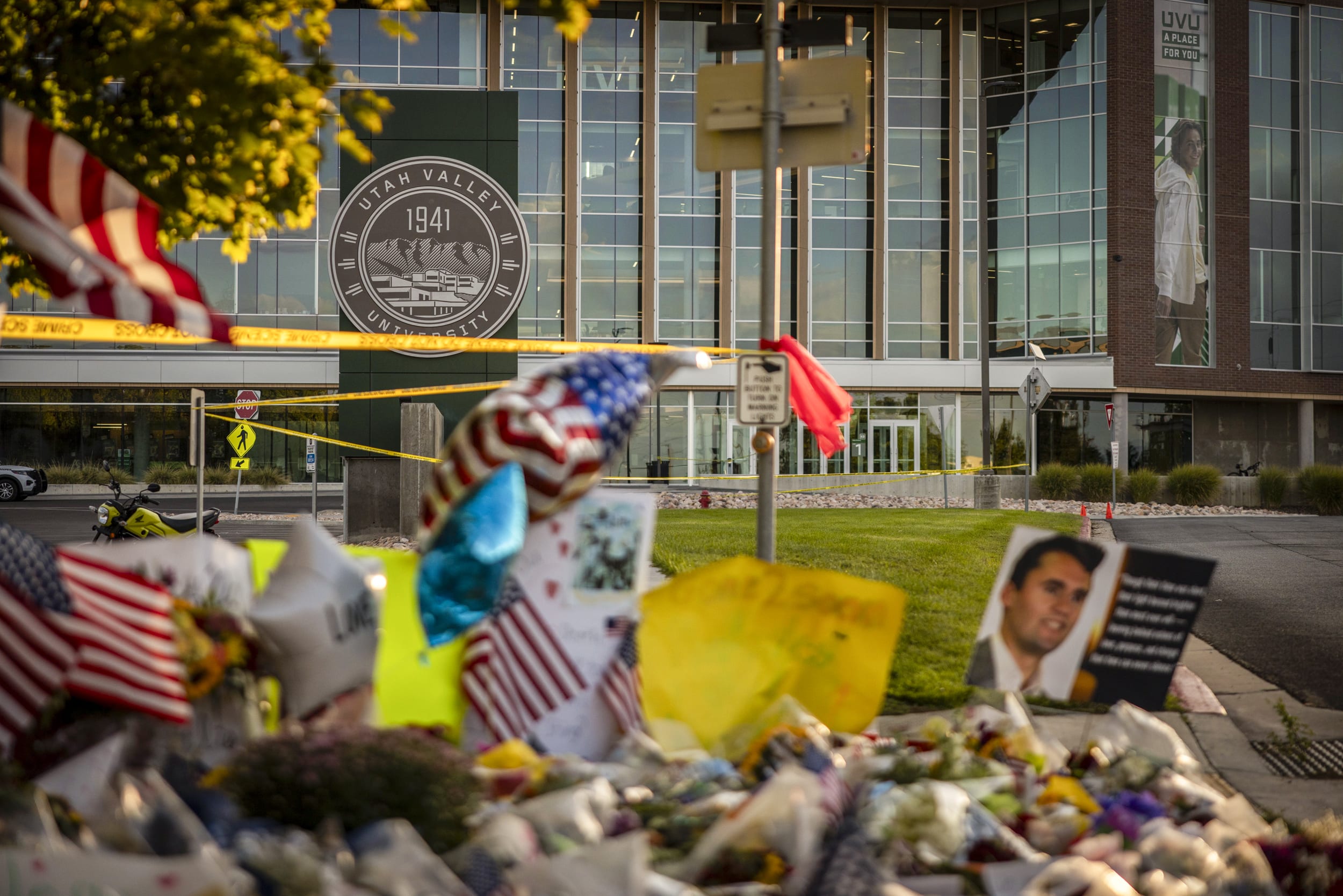 Charlie Kirk memorial.