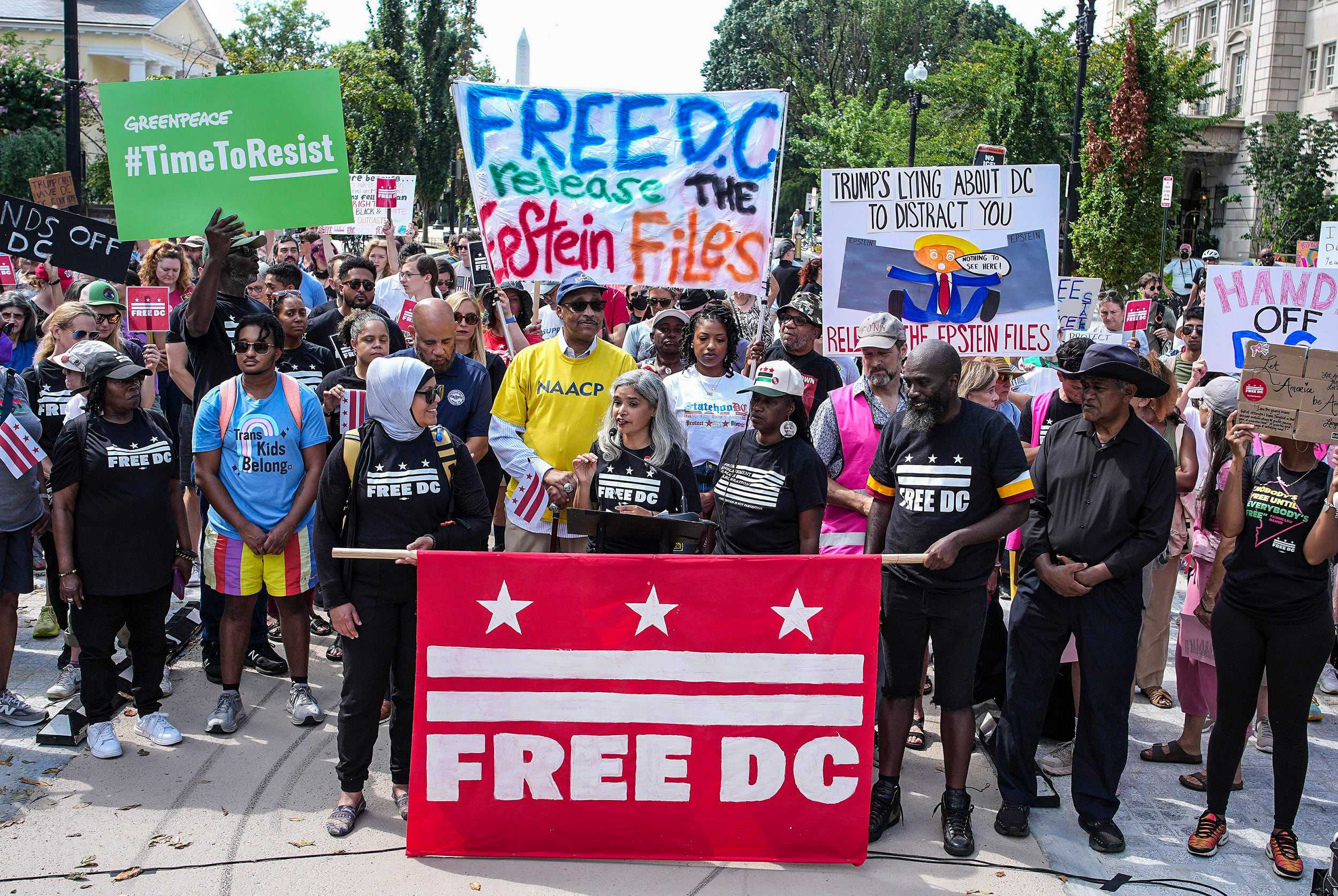 Image: Washington, DC Residents Rally Against Federal Takeover Of City By Trump Administration