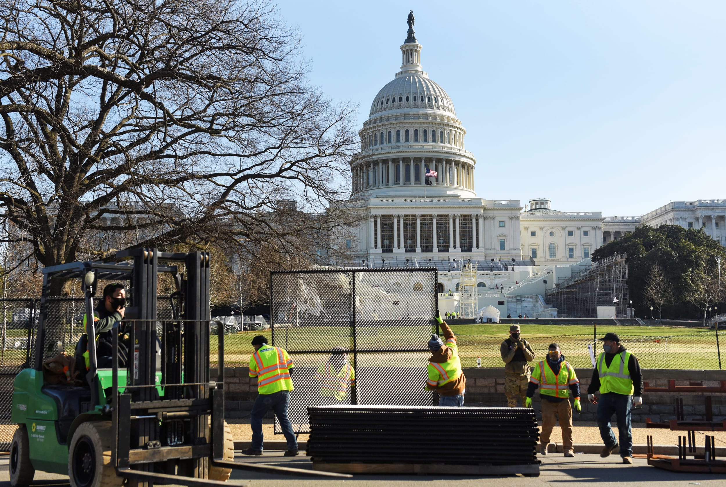Image: A day after Trump supporters occupied the U.S. Capitol building, in Washington