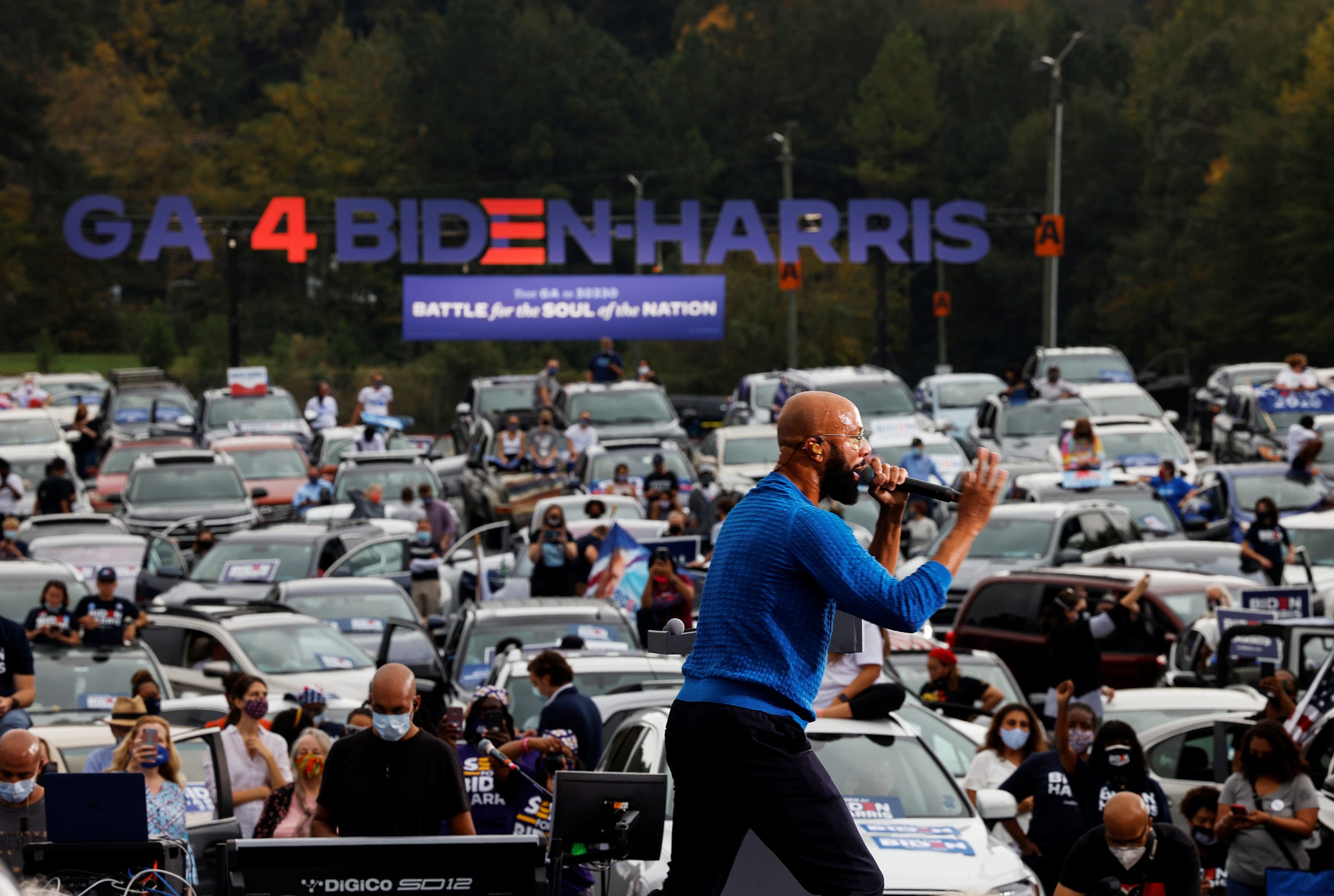 Image: Democratic U.S. presidential nominee Biden campaigns in Georgia