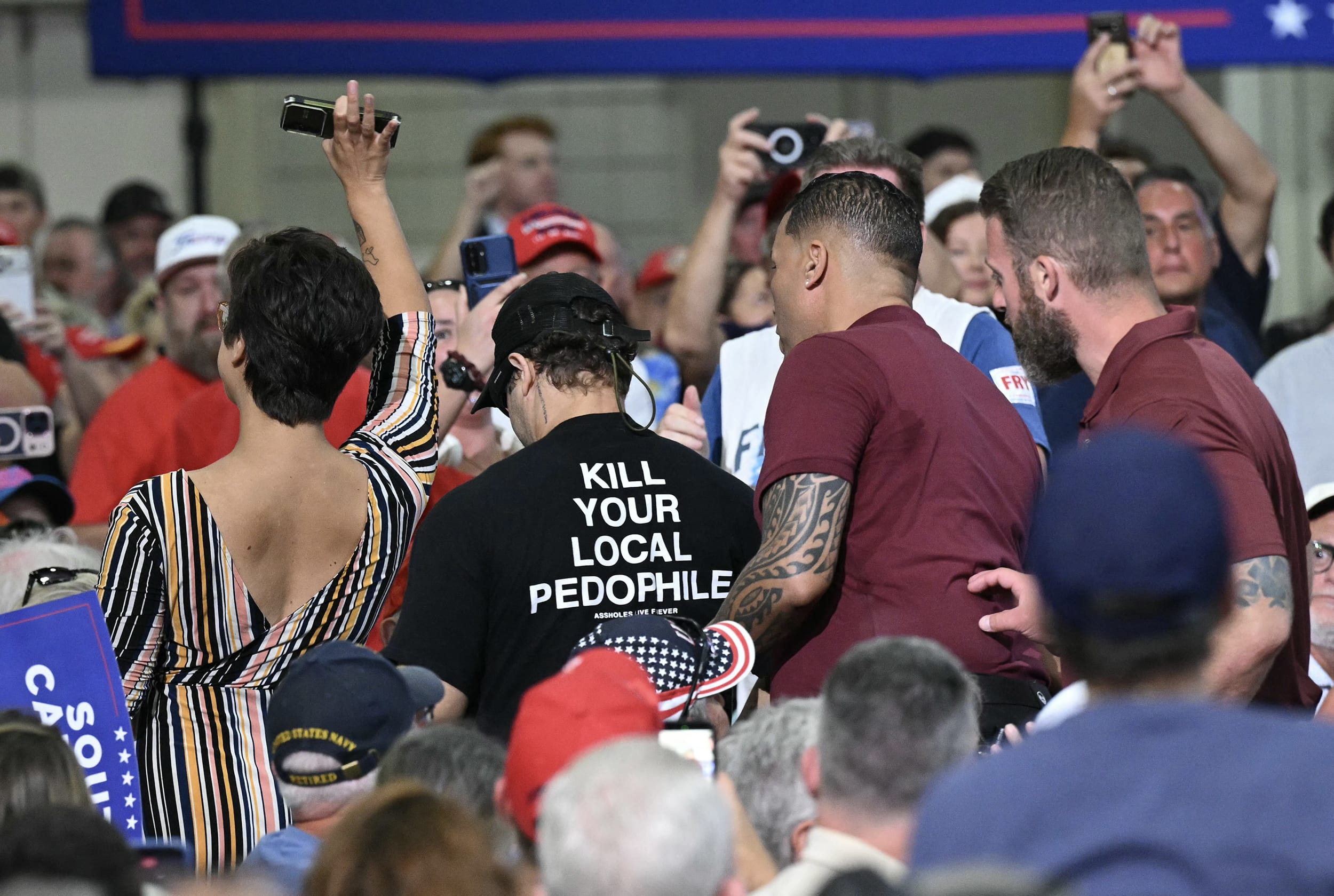 Scene from a Donald Trump rally in South Carolina.