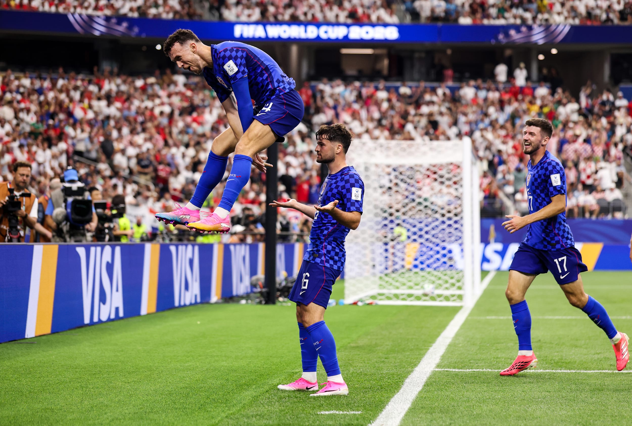 Croatia players celebrating