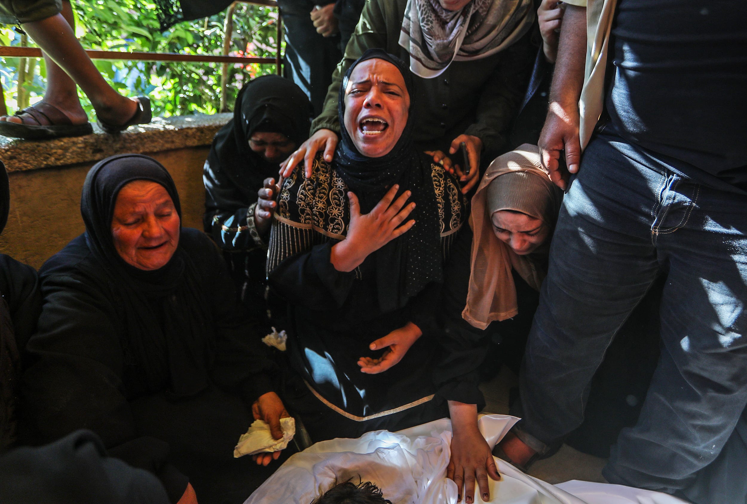 Funeral for 16-year-old Palestinian boy killed by Israeli fire in Khan Yunis