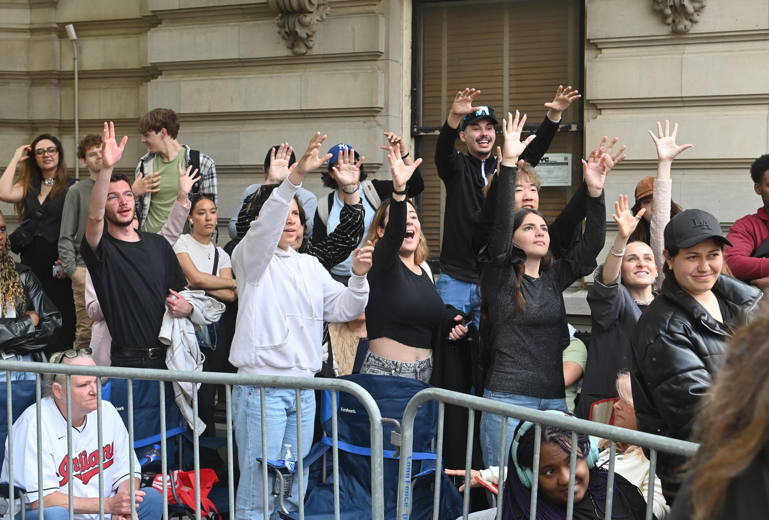 People gather outside the 2024 Met Gala