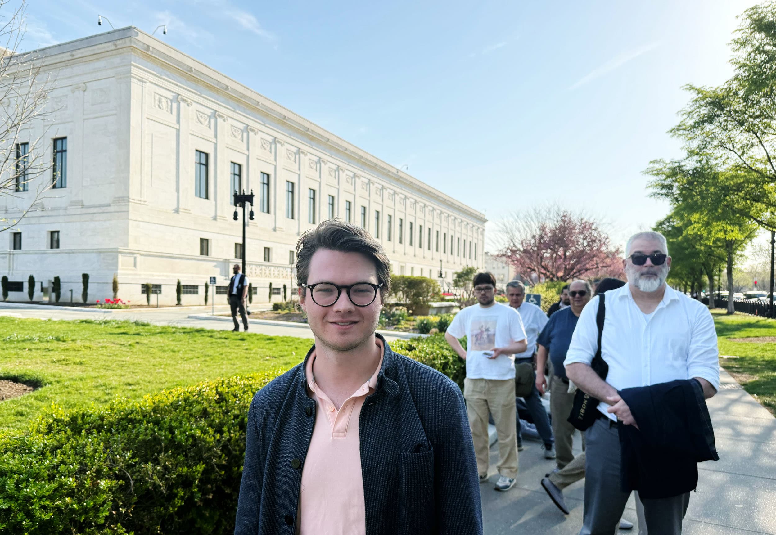 Fabio Crynen outside the Supreme Court.