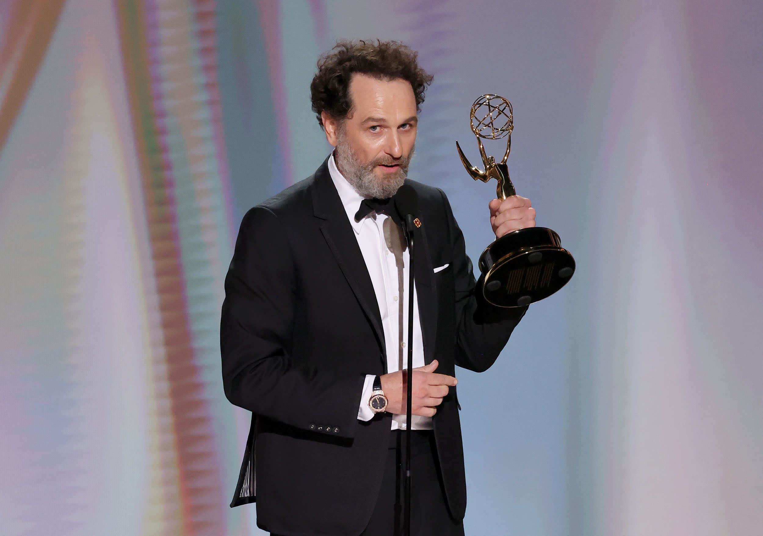 Matthew Rhys accepts the Outstanding Lead Actor in a Comedy Series Award for "Widow's Bay."