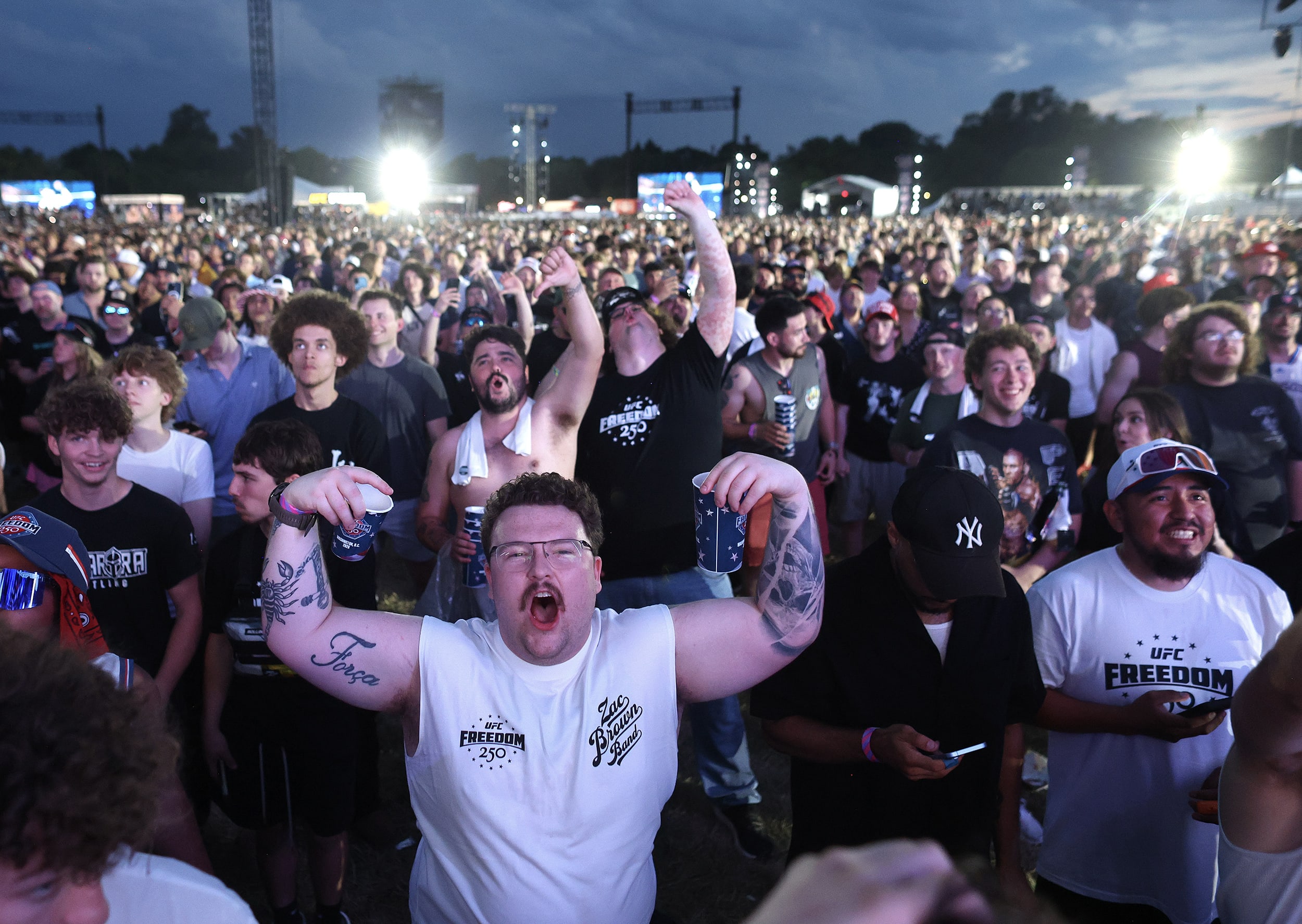 UFC Freedom 250 event on the White House lawn