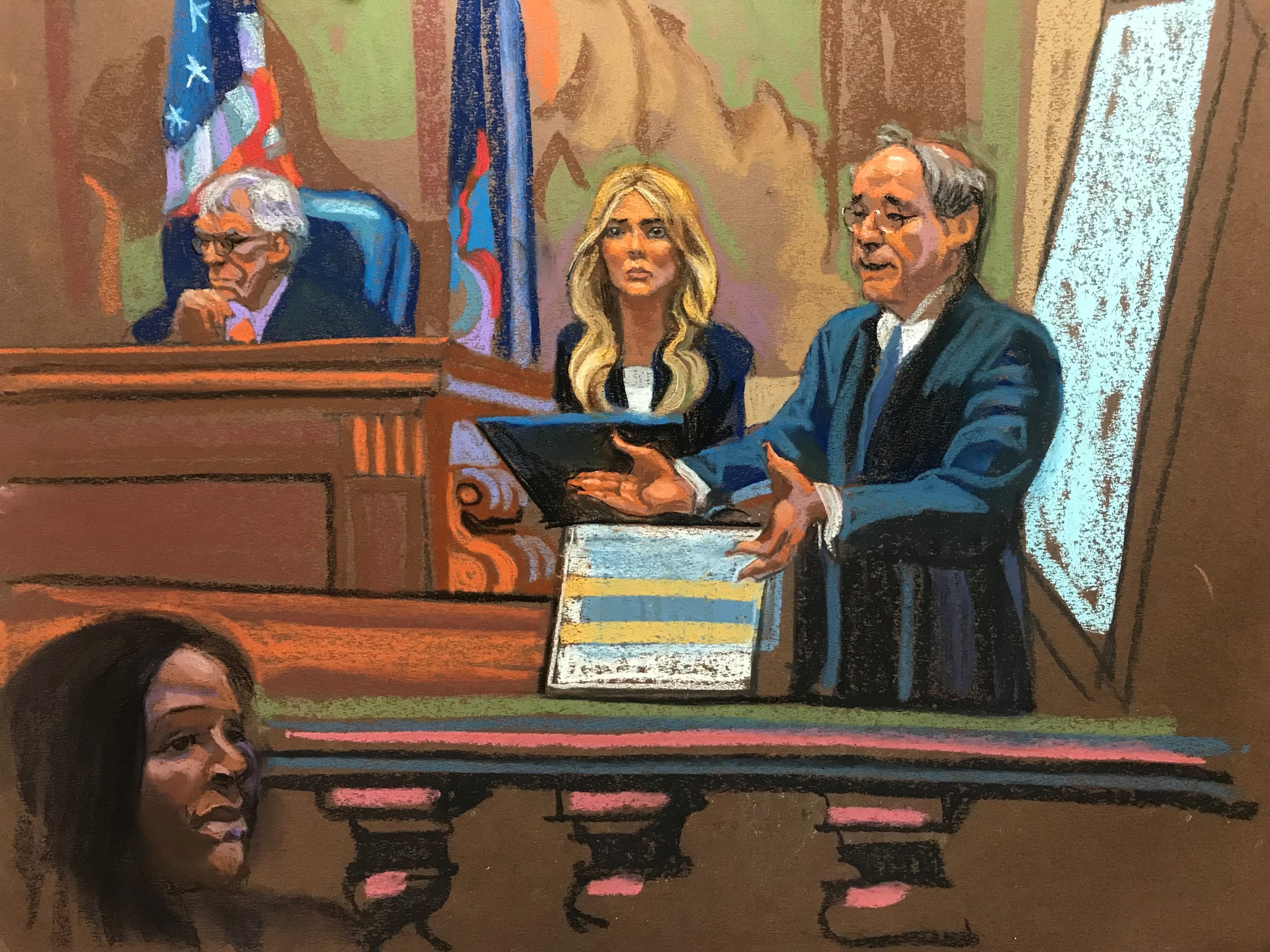 Courtroom sketch of Ivanka Trump