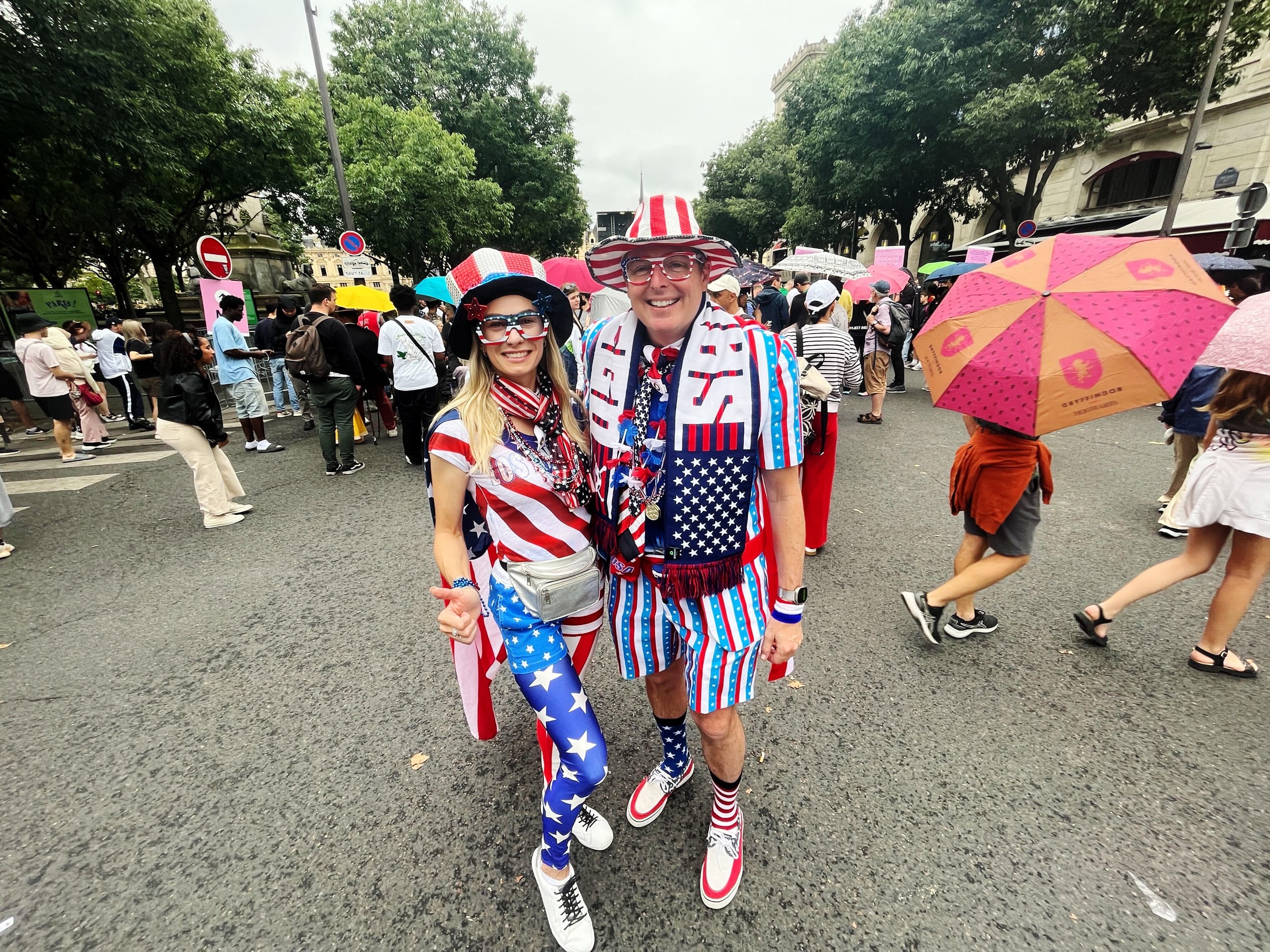 Eric and Yulia Cobb in Paris today.