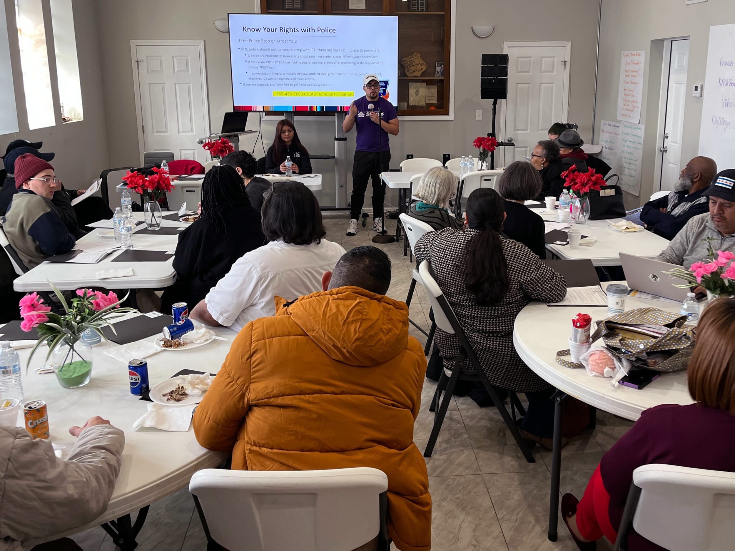Image: Chicago’s Concord Missionary Baptist Church hosts a “Unity in The Community: Know Your Rights Workshop” on Jan. 26, 2025.