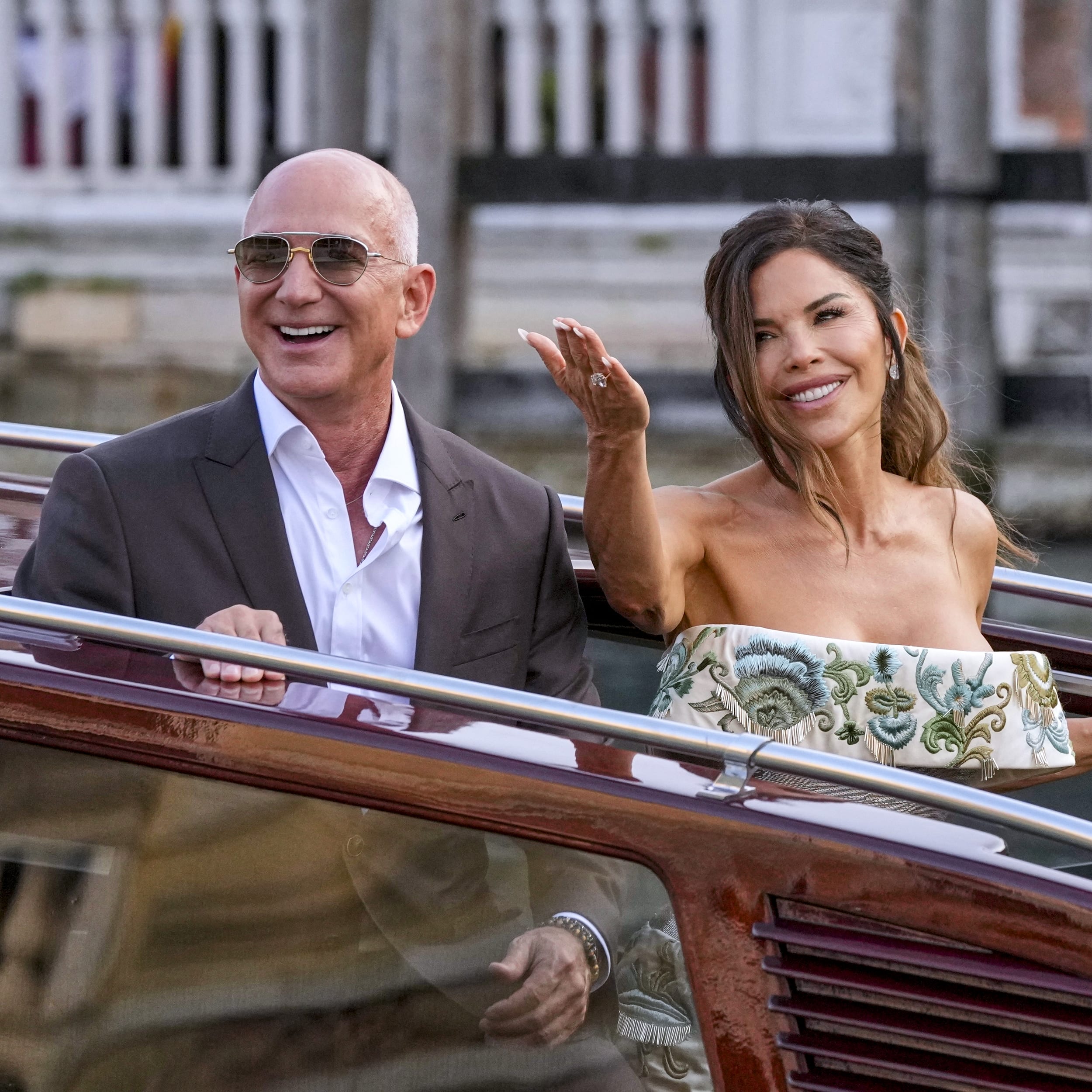 Jeff Bezos and Lauren Sanchez.