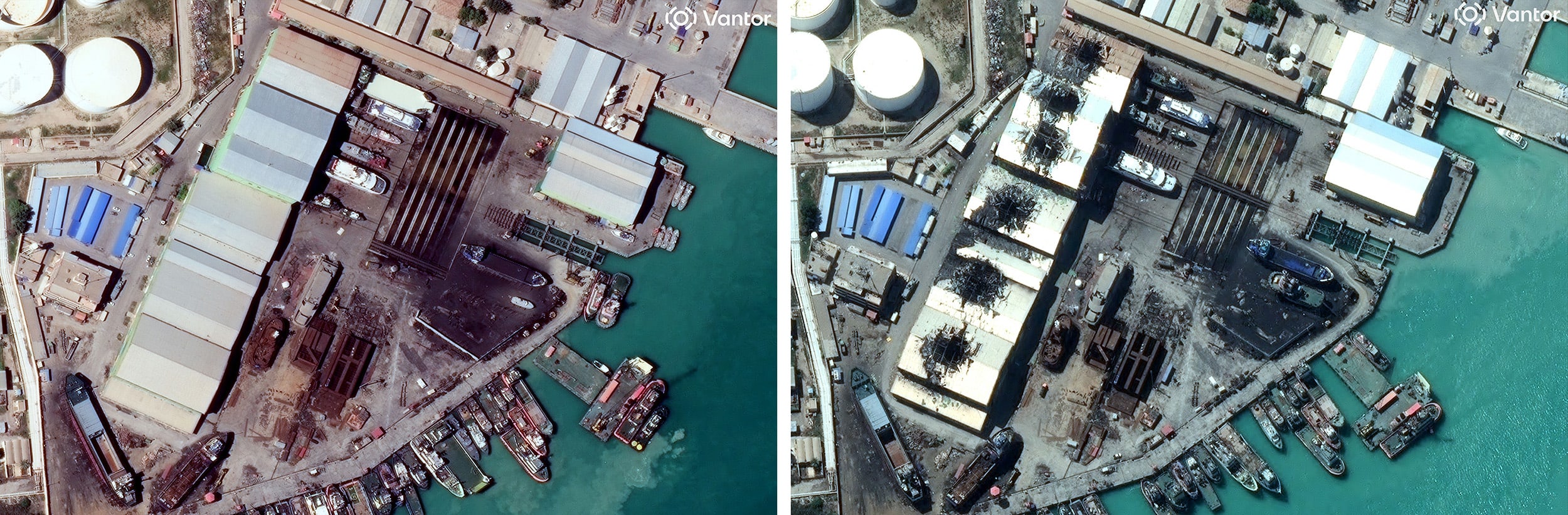 Satellite images.