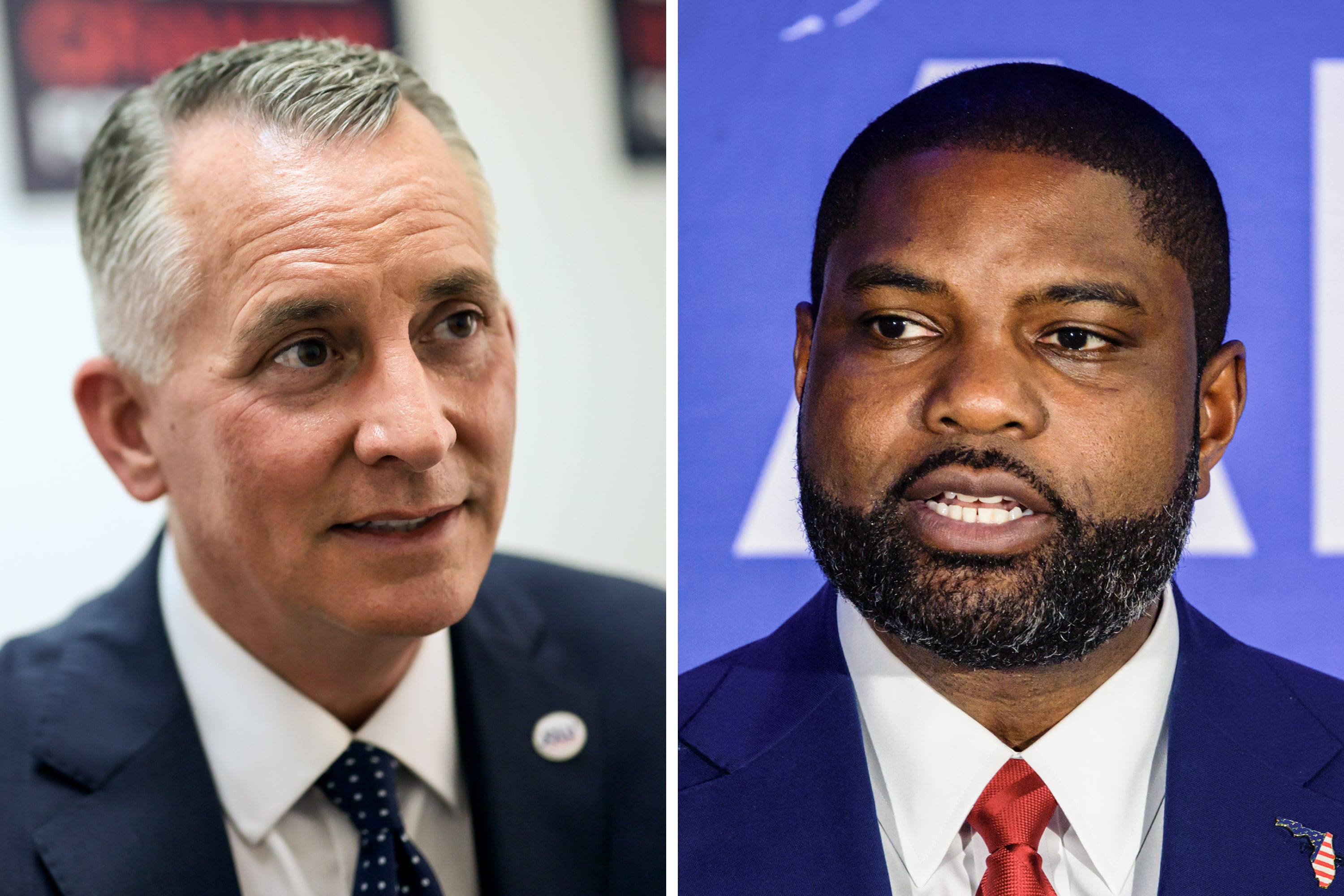 A diptych image of David Jolly and Byron Donalds