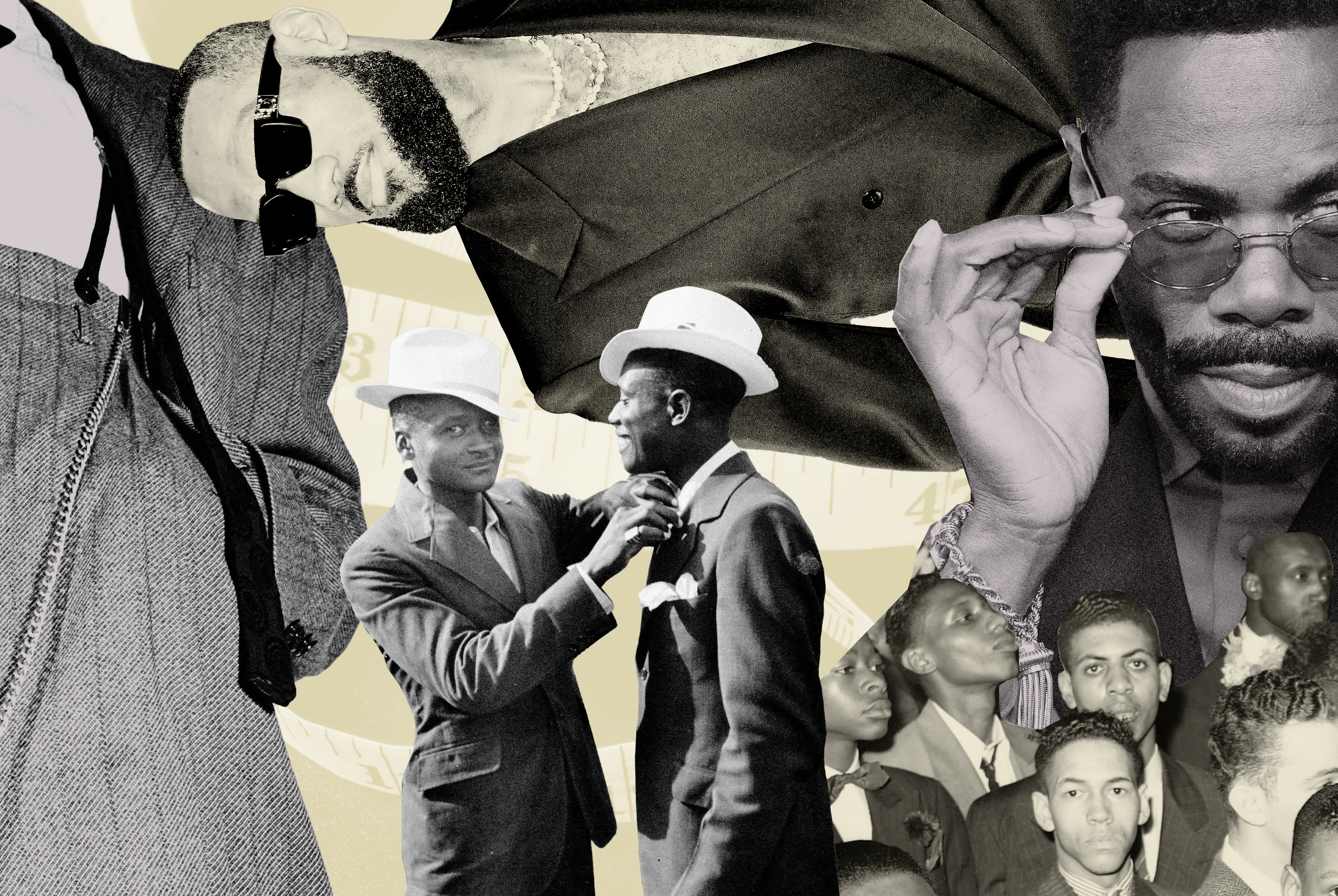 Photo Illustration: Images of Black men's fashion through history