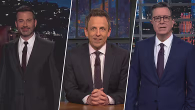 Watch late night comedians trounce Trump over impeachment trial’s end