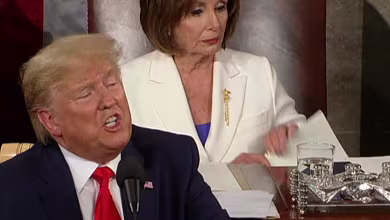 Video shows Nancy Pelosi ripping Trump's speech in preparation for tearing it in half