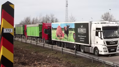 Coronavirus checks cause huge traffic jams on German-Polish border