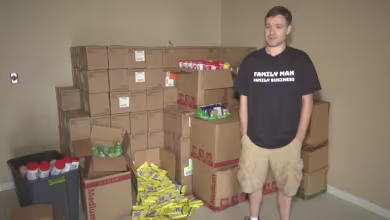 Tennessee man scared for family's safety after hoarding sanitizer bottles