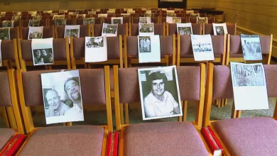 Priest puts pictures of parishioners in pews to celebrate Mass