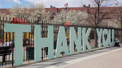 Watch New Yorkers cheer for healthcare workers
