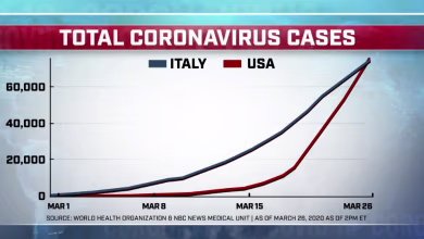 America passes Italy in total coronavirus cases