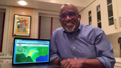 Al Roker does the weather forecast from home