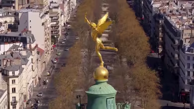 Drone video captures empty Parisian streets during coronavirus lockdown