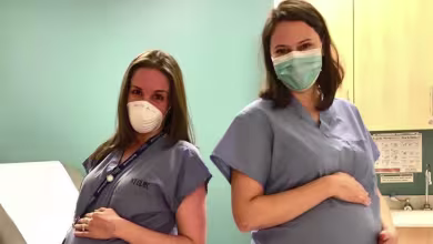 Expectant doctors navigate pregnancy amid the COVID-19 pandemic