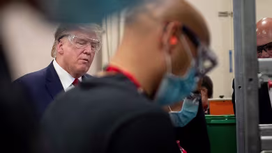 Trump tours mask factory with no mask, was not required to wear one