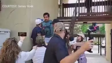 Watch: Protesters clash at city councilman’s home over Fresno reopening