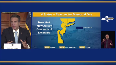 Cuomo announces multi-state beach reopening plan for Memorial Day weekend