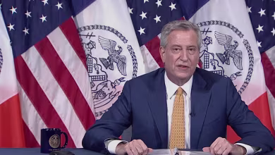 Mayor de Blasio discusses phase 1 of reopening businesses in NYC with restrictions