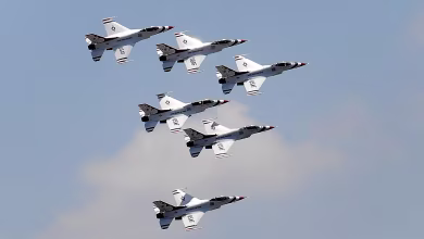 Thunderbirds fly over Los Angeles in tribute to coronavirus workers