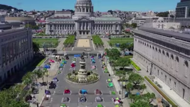 Camp for homeless people opens yards away from San Francisco City Hall