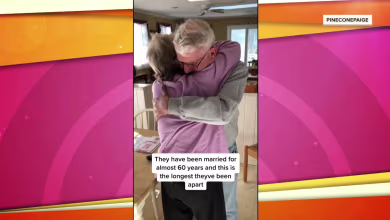 Watch these grandparents hug after coronavirus hospitalization