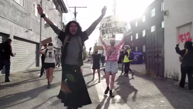 'Are you going to shoot me?': Protesters face off with police in L.A.