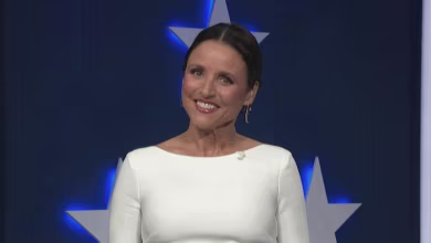 Julia Louis-Dreyfus jokes about Mike Pence’s ‘weird foreign name’