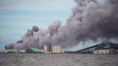 Watch: Smoke rises from Louisiana chemical plant fire after Hurricane Laura