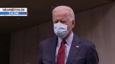 Biden takes questions after casting ballot in Delaware