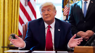 ‘Largest mask I’ve ever seen’: Trump mocks reporter for wearing face mask