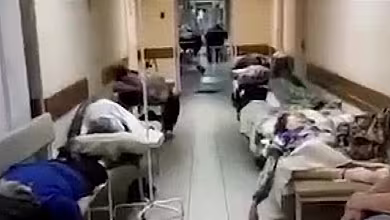 Russian hospital overwhelmed by Covid-19 cases