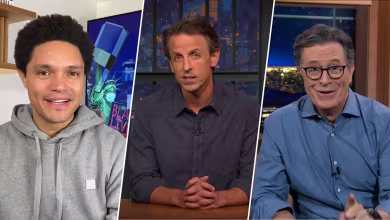 Watch late night TV hosts react to election results