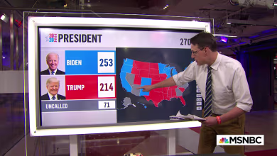 With a few states outstanding, Kornacki breaks down a path to 270 for Biden