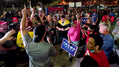 Tensions rise as protesters crowd outside of Phoenix ballot-counting facility