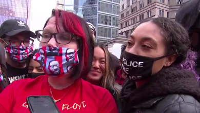 George Floyd's girlfriend reacts to Chauvin's guilty verdict