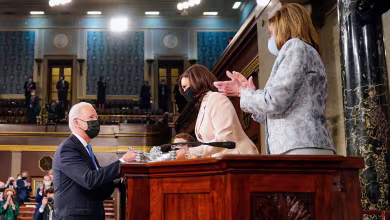 'It's about time': Biden acknowledges historic nature of Vice President Harris and Speaker Pelosi